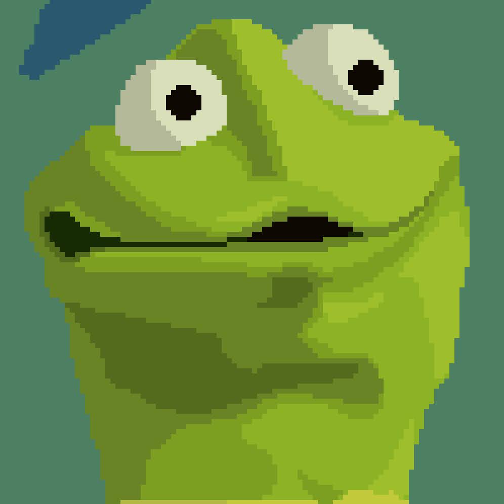 Pixel art Kermit The Frog